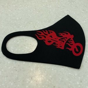 FACE MASK “FIRE MOTORCYCLE” 🔥  🏍